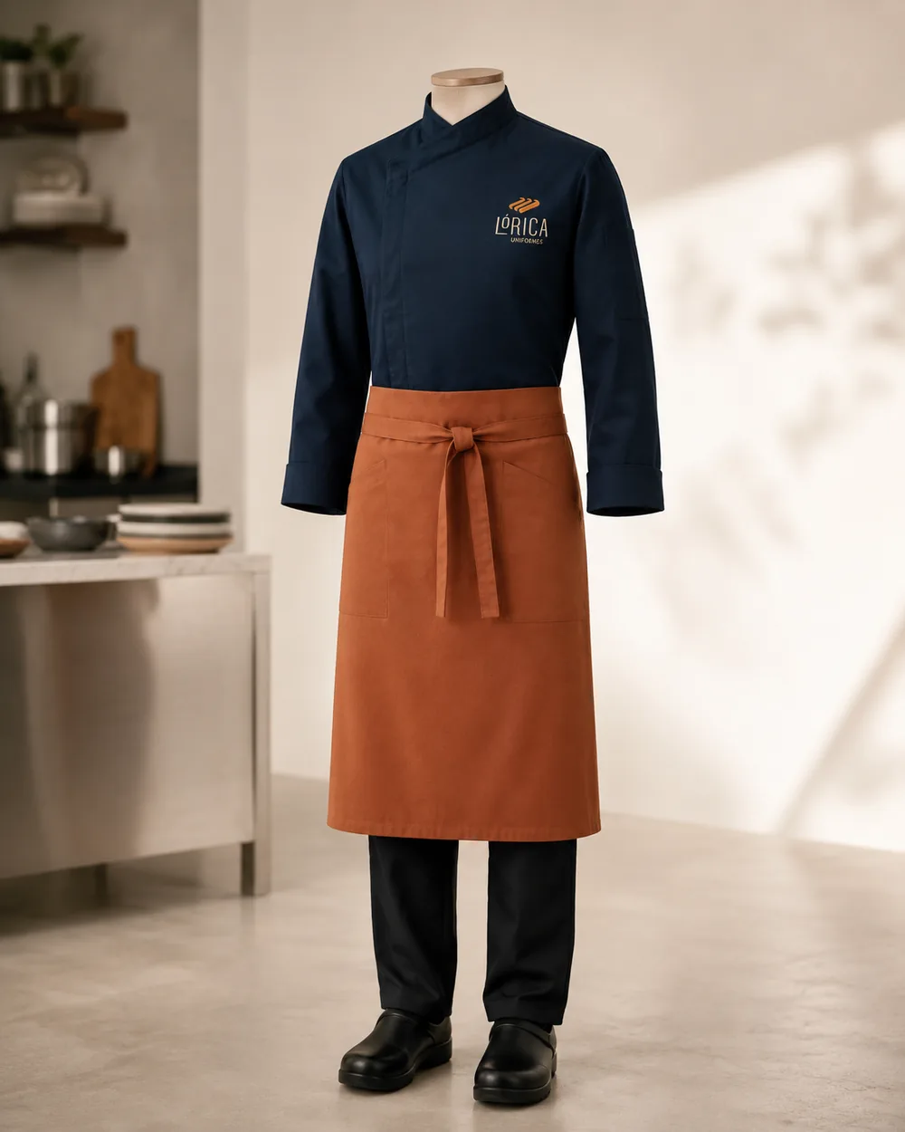 Dolmã navy de chef Lórica